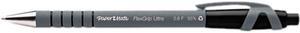 Paper Mate FlexGrip Ultra Retractable Ball Pen, Black Ink, Fine, .70 mm (Dozen)
