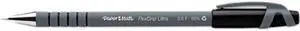 Paper Mate FlexGrip Ultra Stick Ball Pen, Black Ink, Fine, 0.70 mm (Dozen)