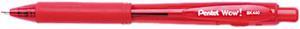 Pentel BK440-B WOW! Ballpoint Retractable Pen, Red Ink, Medium, Dozen