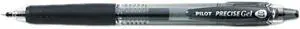 Pilot 15001 Precise Roller Ball Retractable Gel Pen, Black Ink, Fine, Dozen