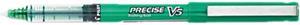 Pilot 25104 Precise V5 Roller Ball Stick Pen, Needle Pt, Green Ink, 0.5mm Extra Fine, Dozen