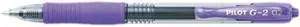 Pilot 31029 G2 Gel Roller Ball Pen, Retractable, Purple Ink, 0.7mm Fine, Dozen