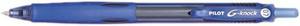 Pilot 31507 G-Knock BeGreen Gel Roller Ball Pen, Retractable, Blue Ink, 0.7mm Fine, Dozen
