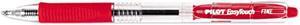 Pilot EasyTouch Retractable Ballpoint Pen, Red Ink, Fine,  0.70 mm (Dozen)