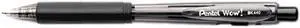 Pentel BK440-A WOW! Ballpoint Retractable Pen, Black Ink, Medium, Dozen