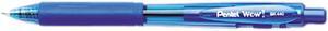 Pentel BK440-C WOW! Ballpoint Retractable Pen, Blue Ink, Medium, Dozen