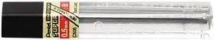 Pentel C505-B Super Hi-Polymer Lead Refills, 0.5mm, B, Black, 12 Leads/Tube