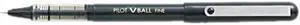 Pilot 35112 VBall Roller Ball Stick Pen, Liquid Ink, Black Ink, Fine Point, Dozen