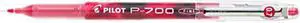 Pilot 38612 P-700 Gel Roller Ball Stick Pen, Needle Point, Red Ink, 0.7mm Fine, Dozen