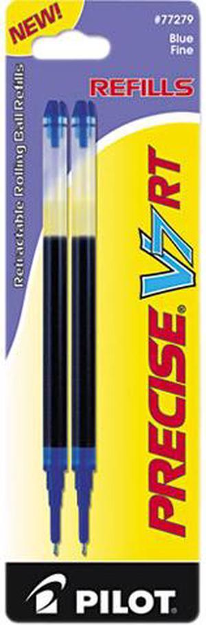 Pilot 77279 Refill for Precise V7 RT Rolling Ball, Fine, Blue Ink, 2/Pack