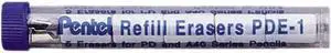 Pentel PDE-1 Eraser Refills, PDE1, 5/Tube