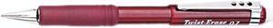 Pentel QE517B Twist-Erase III Mechanical Pencil #2, HB Pencil Grade - 0.7 mm - Burgundy Barrel - 1 Each