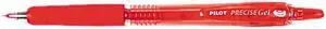 Pilot 15003 Precise Roller Ball Retractable Gel Pen, Red Ink, Fine, Dozen