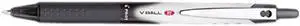 Pilot 26106 VBall Roller Ball Stick Pen, Liquid Ink, Black Ink, Extra Fine, Dozen