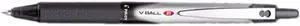 Pilot 26206 VBall Roller Ball Stick Pen, Liquid Ink, Black Ink, Fine