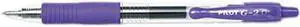 Pilot 31006 G2 Gel Roller Ball Pen, Retractable, Purple Ink, 0.5mm Extra Fine, Dozen
