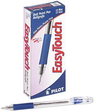 Pilot 32002 EasyTouch Ballpoint Stick Pen, Blue Ink, Fine, Dozen