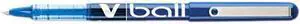 Pilot 35201 VBall Roller Ball Stick Pen, Liquid Ink, Blue Ink, Extra Fine, Dozen