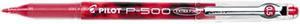 Pilot 38602 P-500 Gel Roller Ball Stick Pen, Needle Point, Red Ink, 0.5mm Extra Fine, Dozen