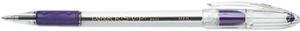 Pentel BK91-V R.S.V.P. Ballpoint Stick Pen, Violet Ink, Medium, Dozen