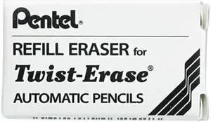 Pentel E10 Eraser Refills, E10, 3/Tube