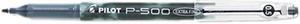 Pilot 38600 P-500 Gel Roller Ball Stick Pen, Needle Point, Black Ink, 0.5 Extra Fine, Dozen