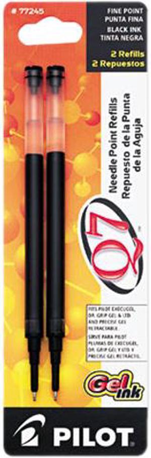 Pilot 77245 Refill for Q7 Retractable Gel Roller Ball Pen, Fine, Black Ink