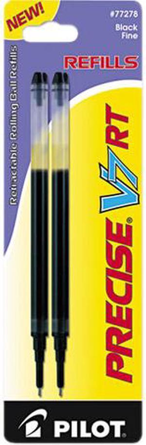 Pilot Corporation 77278 Refill for Precise V7 RT Rolling Ball, Fine Black Ink, 2/Pack