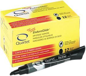 Quartet 50012M EnduraGlide Dry Erase Marker, Black, Dozen
