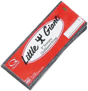 Quartet 804526 Little Giant Economy Chalkboard Eraser, Wool Felt, 5w x 2d x 1h