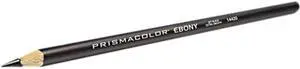 Prismacolor 14420 Design EBONY Sketching Pencil, Black Matte Barrel, 12/Pack