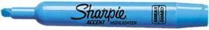 Sharpie 25010 Accent Tank Style Highlighter Chisel Tip Blue 12Pk