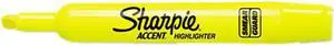Sharpie 25025 Accent Tank Style Highlighter, Chisel Tip, Fluorescent Yellow, 12/Pk