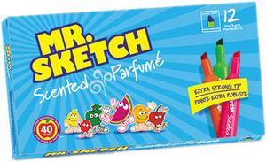 Mr. Sketch 20072TL Scented Watercolor Markers, 12 Colors, 12/Set