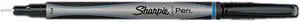Sharpie 1742664 Plastic Point Stick Permanent Water Resistanat Pen, Blue Ink, Fine, Dozen