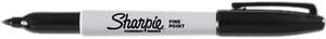 Sharpie 30001 Permanent Marker, Fine Point, Black, Dozen