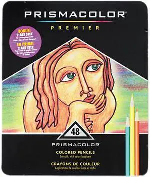 Prismacolor 3598T Premier Colored Woodcase Pencils, 48 Assorted Colors/Set