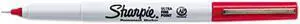 Sharpie 37002 Permanent Markers, Ultra Fine Point, Red, Dozen