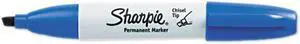 Sharpie 38203 Permanent Marker, 5.3mm Chisel Tip, Blue, Dozen