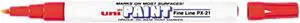 Sanford 63702 uni-Paint Marker, Fine Point, Red