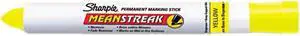 Sharpie 85005 Mean Streak Marking Stick, Broad Tip, Yellow