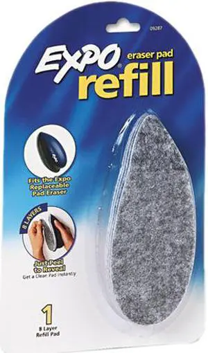 EXPO 9287KF Dry Erase Precision Point Eraser Refill Pad, Felt, 2 1/4"w x 6"d
