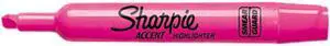 Sharpie 25009 Accent Tank Style Highlighter, Chisel Tip, Pink, 12/Pk