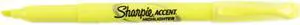 Sharpie Accent Pocket Style Highlighter, Micro Chisel Tip, Fluorescent Yellow Ink (Dozen)
