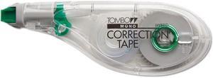Tombow TOM68721 MONO Hybrid Style Correction Tape, 1/6" x 394", Non-Refillable, 10/Pack
