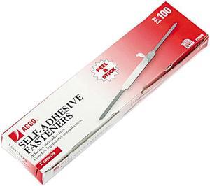 Acco 70020 Self-Adhesive Paper File Fasteners, Two Inch Capacity, 100/Box