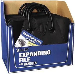 C-line 48211 Expanding File with Handles, Letter, Polypropylene, Clear