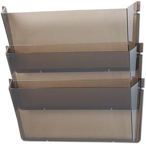Deflect-o 63602RT Unbreakable Wall File Set, Letter, Three Pocket, Smoke