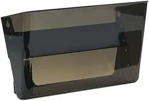 Deflect-o 73102 Letter-Size Magnetic Wall File Pocket, Letter, Smoke