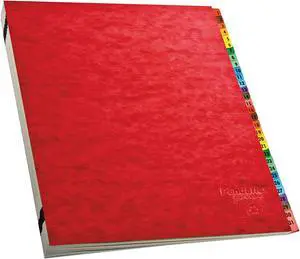 Pendaflex 11014 Expandable Desk File, 1-31 Index, Letter Size, Acrylic-Coated PressGuard, Red